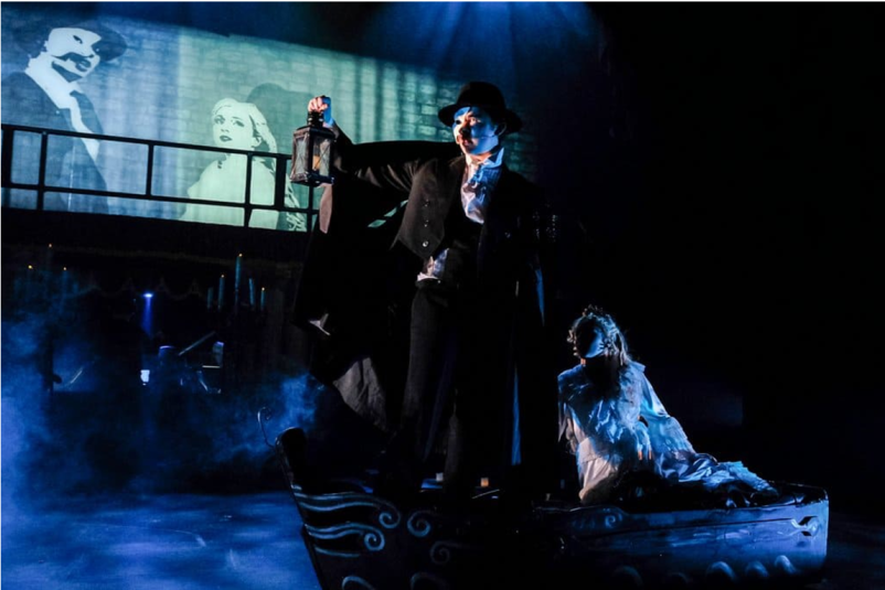 Phantom of the Opera - The Phantom and Christine cross the lake in a boat