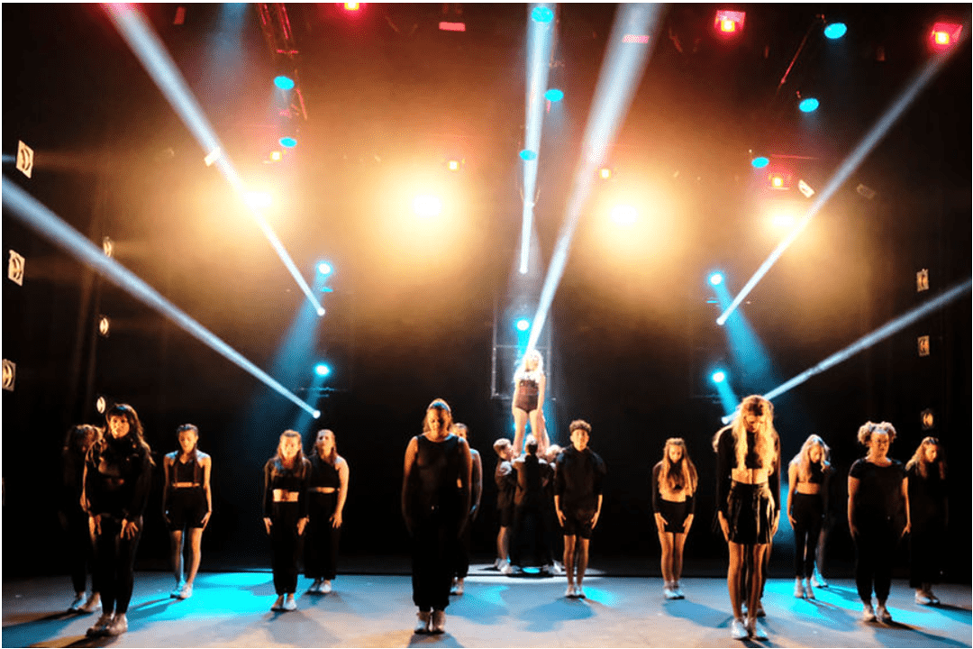 Bring It On starburst on stage