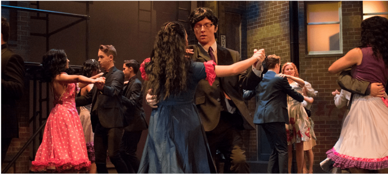 West Side Story dancers on stage
