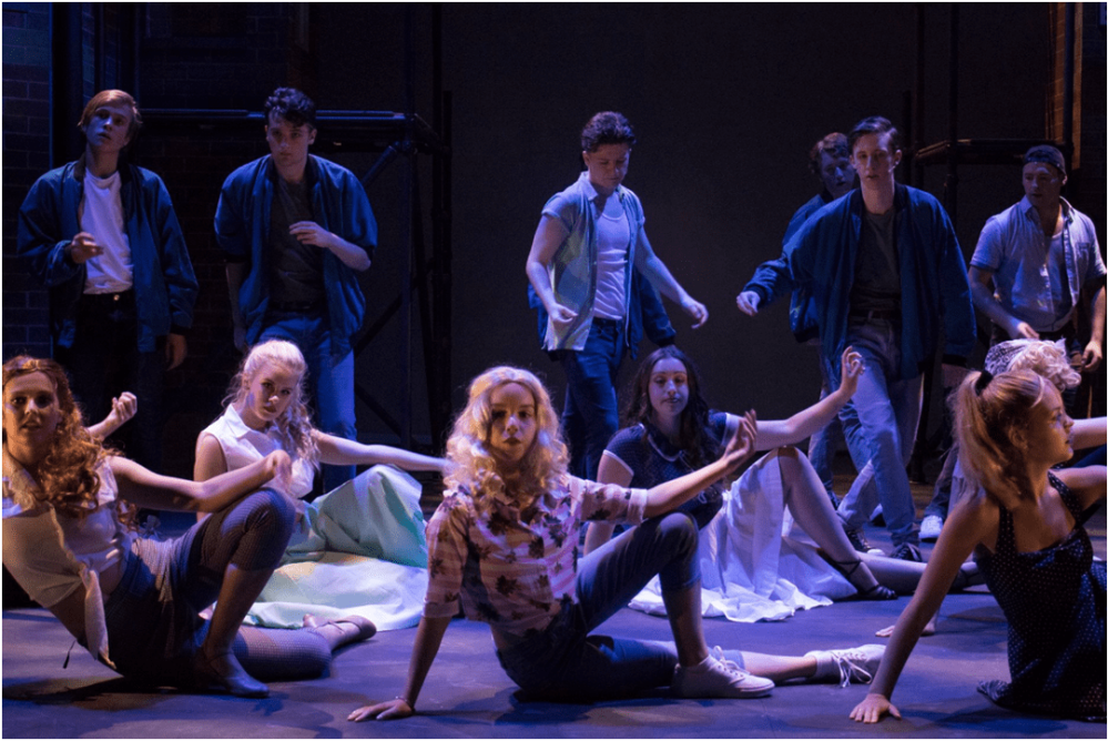 West Side Story performers on stage