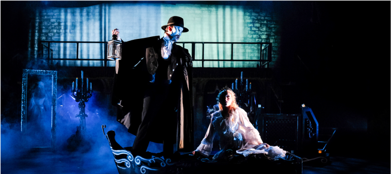 Phantom of the Opera - The Phantom and Christine cross the lake in a boat